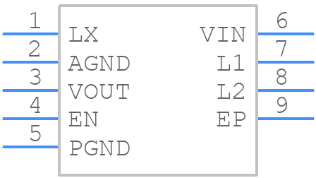 XCL239B2F3FR-G - Torex - PCB symbol