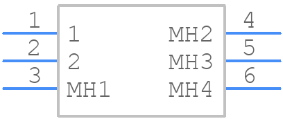 FM2-NZRP-PCB-1 - Amphenol RF - PCB symbol