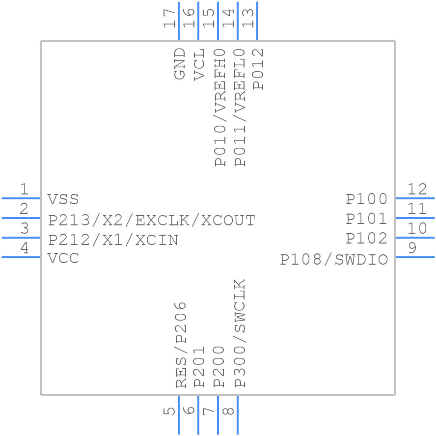 R7FA0E1073CNL#BA0 - Renesas Electronics - PCB symbol