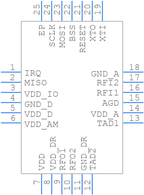 ST25R100-CMET - STMicroelectronics - PCB symbol