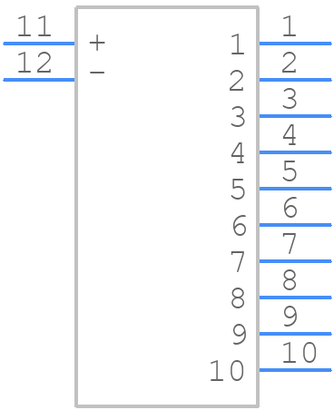 TDS10SGRSTU04 - TE Connectivity - PCB symbol