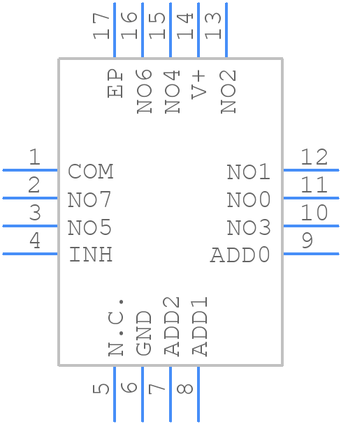 ISL84781IRZ - Renesas Electronics - PCB symbol