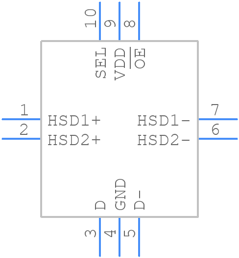 ISL54220IRUZ-T - Renesas Electronics - PCB symbol