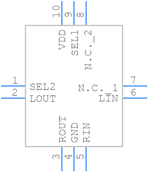 ISL54406IRUZ-T - Renesas Electronics - PCB symbol