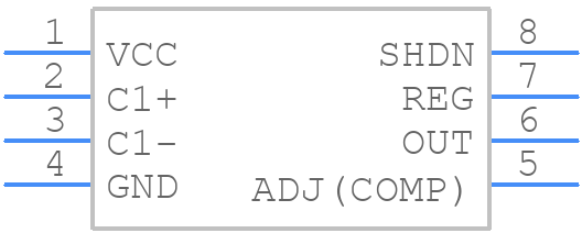 LTC1261LIMS8#TRPBF - Analog Devices - PCB symbol
