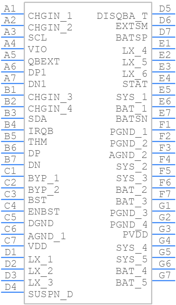 MAX77786EWJ+ - Analog Devices - PCB symbol