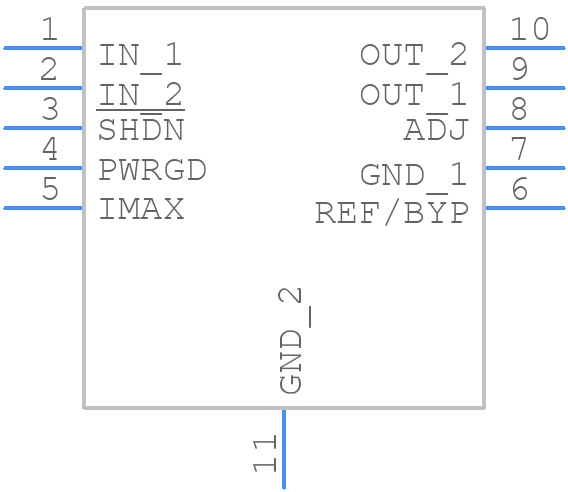 LT3065IDD#PBF - Analog Devices - PCB symbol