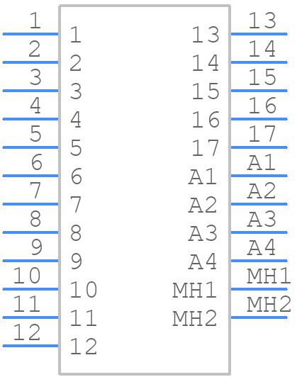 681M21WA4PL011 - NorComp - PCB symbol