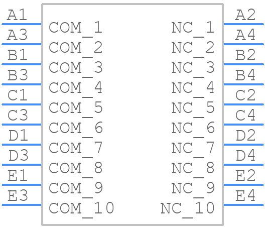 206215ST - CTS - PCB symbol