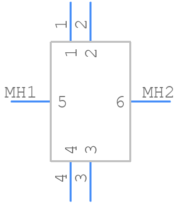 21420100003401 - HARTING - PCB symbol