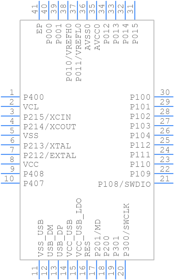 R7FS124773A01CNF#AC1 - Renesas Electronics - PCB symbol