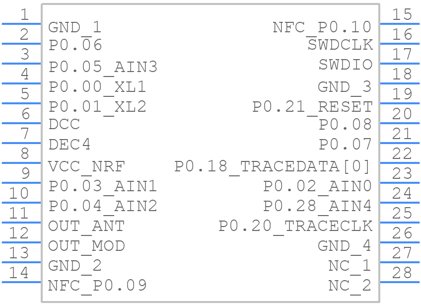 ES2832AA2 - Kaga Electronics USA - PCB symbol