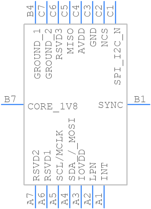 VL53L8CXV9GC/1 - STMicroelectronics - PCB symbol