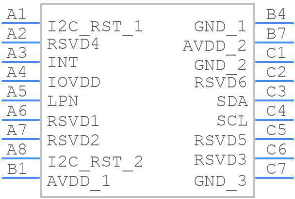 VL53L7CHV9GC/1 - STMicroelectronics - PCB symbol