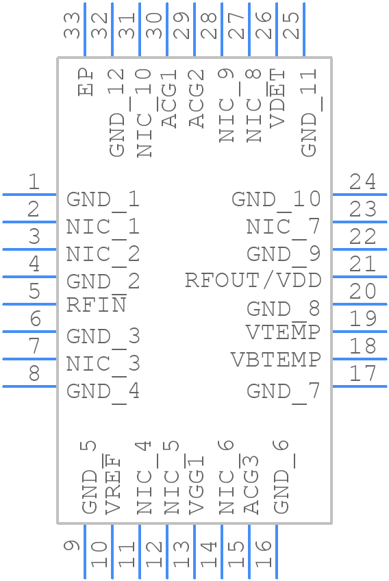 ADPA9007ACGZN - Analog Devices - PCB symbol