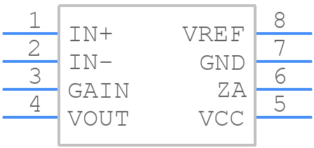 AM411 - Analog Microelectronics - PCB symbol