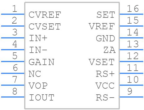AM452 - Analog Microelectronics - PCB symbol