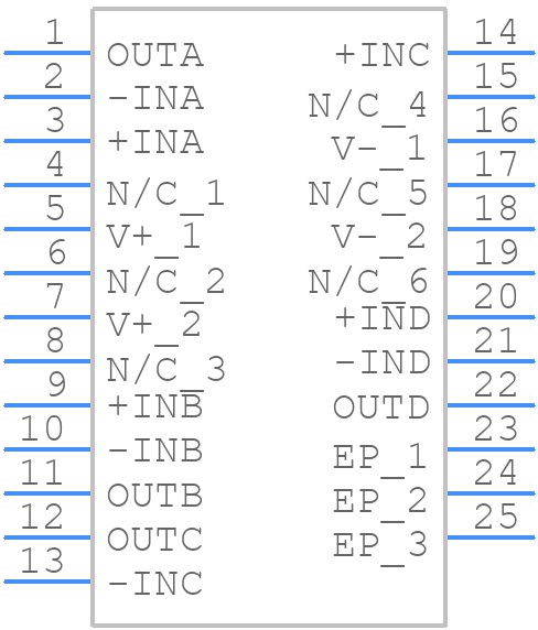 LT6017MPDJC#TRPBF - Analog Devices - PCB symbol