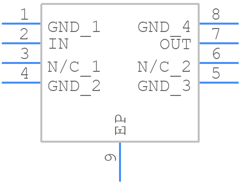 HMC204MS8GETR - Analog Devices - PCB symbol