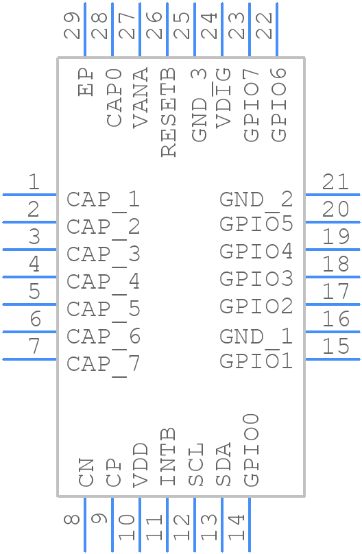 SX8636I05AULTRT - SEMTECH - PCB symbol