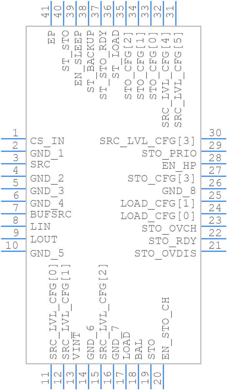 AEM00330-QFN - E-PEAS - PCB symbol
