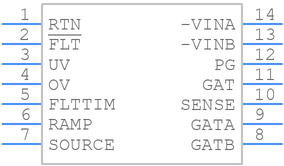 TPS2350DR - Texas Instruments - PCB symbol
