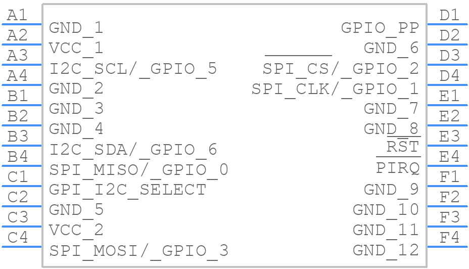 ST33KTPM2I - STMicroelectronics - PCB symbol