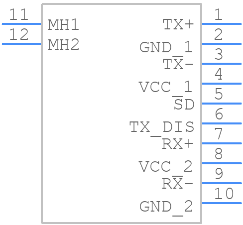 R25P-2S1G - Moog - PCB symbol