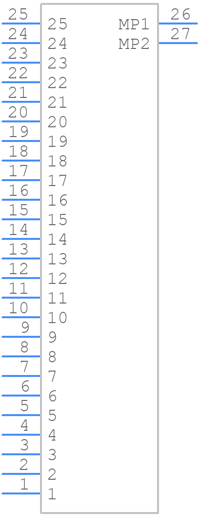 DF14A-25P-1.25H(52) - Hirose - PCB symbol