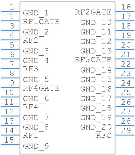 MM5130-03NDB - Menlo Microsystems, Inc. - PCB symbol