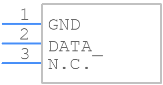 DS2502+T&R - Analog Devices - PCB symbol