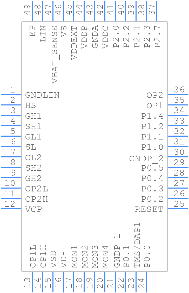 TLE9853QXXUMA1 - Infineon - PCB symbol