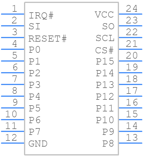 XRA1403IG24TR-F - MaxLinear, Inc. - PCB symbol