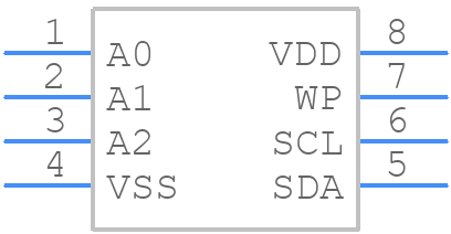 MB85RC256VPNF-G-JNERE1 - Fujitsu Semiconductor - PCB symbol