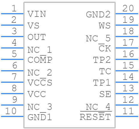 TB9005FNG - Toshiba - PCB symbol