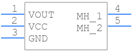 GP1UM281QK - Sharp Microelectronics - PCB symbol