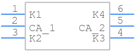 PESD3V3X4UHMYL - Nexperia - PCB symbol