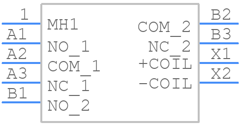 X-D1N-300M - LEACH - PCB symbol