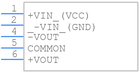 TBA1-0523E - Traco Power - PCB symbol