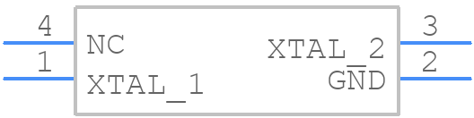 STD-CIX-1-40M - NDK - PCB symbol