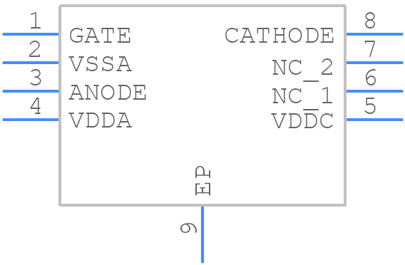LT4322RDDM#TRPBF - Analog Devices - PCB symbol