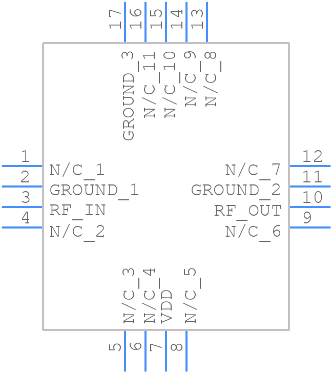 CMD231C3 - Qorvo - PCB symbol