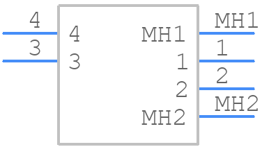 DTP13-4P - TE Connectivity - PCB symbol