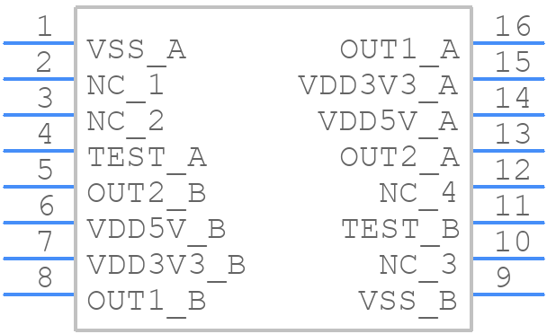 MLX90380LGO-BAB-123-SP - Melexis - PCB symbol