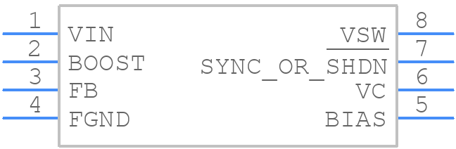 LT1374IS8-5#PBF - Analog Devices - PCB symbol