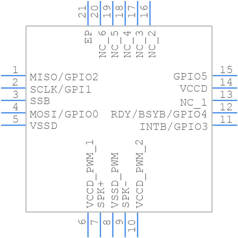 ISD2115AYYIR - Nuvoton - PCB symbol