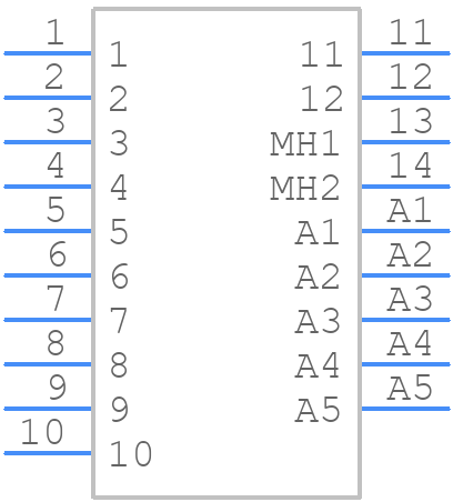 CBD17W5M57R700X - Positronic - PCB symbol
