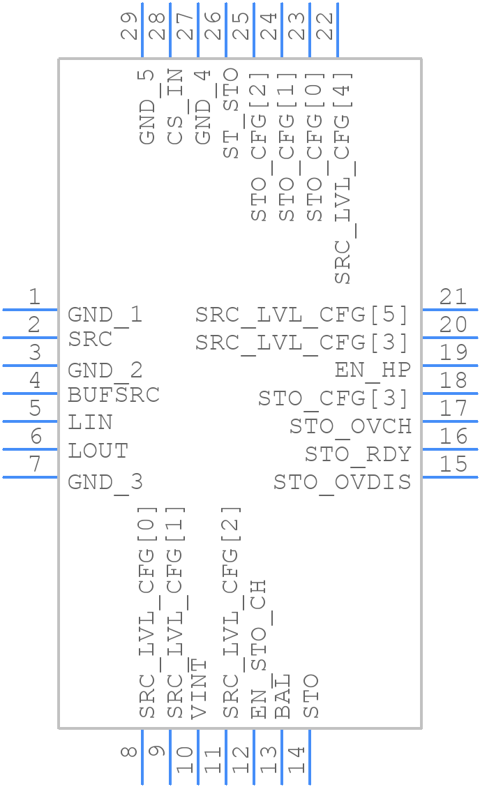 AEM00300-QFN - E-PEAS - PCB symbol