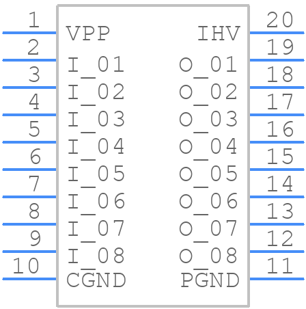 AIC1508 - Apex Microtechnology - PCB symbol