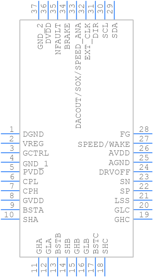 MCF8329A1IREER - Texas Instruments - PCB symbol